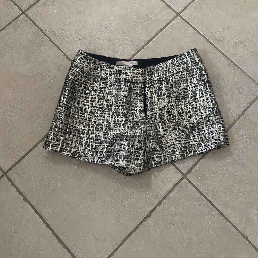 Metallic Forever 21 Shorts